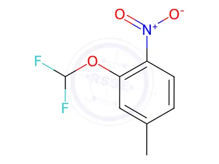 Chemical structure of 2-(difluoromethoxy)-4-methyl-1-nitrobenzene