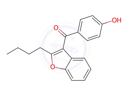 Chemical structure of Amiodarone EP Impurity E (Amiodarone USP Related Compound E)