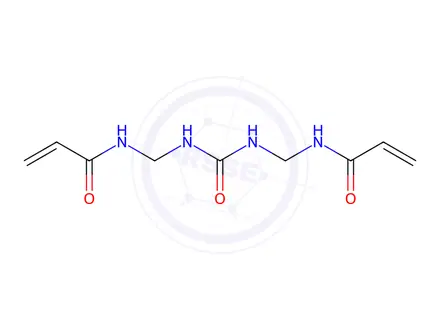 Chemical structure of N,N'-Bis(acryloylaminomethyl)urea