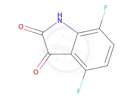 Chemical structure of 4,7-Difluoroindoline-2,3-dione
