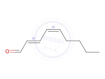 Chemical structure of (2E,4Z)-Nona-2,4-dienal