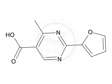 Chemical structure of 2-(Furan-2-yl)-4-methylpyrimidine-5-carboxylic acid