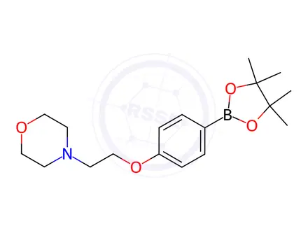 Chemical structure of 4-(2-Morpholinoethoxy)phenylboronic acid, pinacol ester