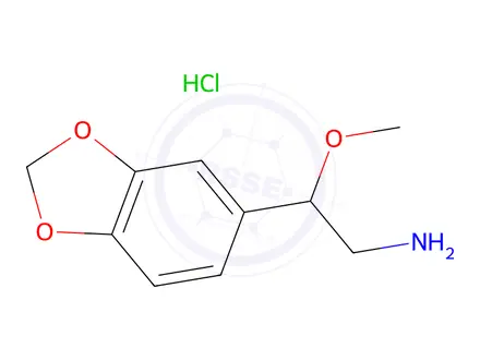 Chemical structure of β-Methoxy Homopiperonylamine Hydrochloride