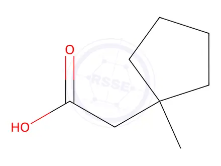 Chemical structure of 2-(1-Methylcyclopentyl)acetic acid