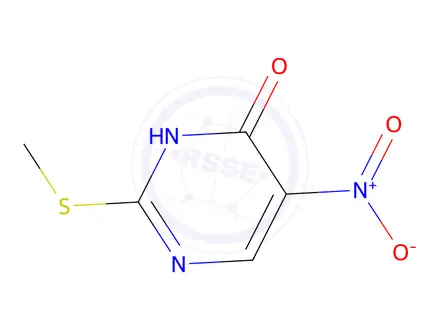 Chemical structure of 2-(Methylthio)-5-nitropyrimidin-4-ol