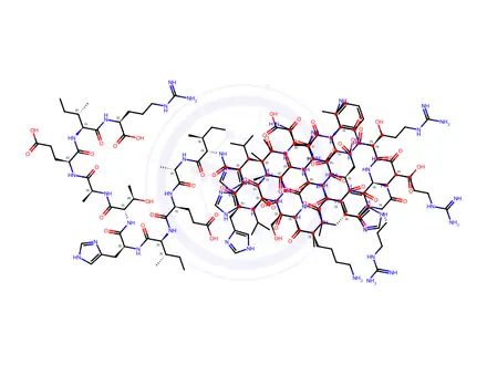 Chemical structure of HYPERCALCEMIA OF MALIGNANCY FACTOR (1-37) (HUMAN, RAT)