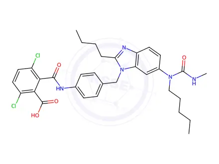 Chemical structure of BIBS 222