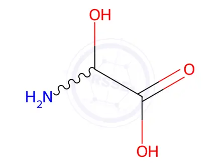 Chemical structure of 2-Amino-2-hydroxyacetic acid