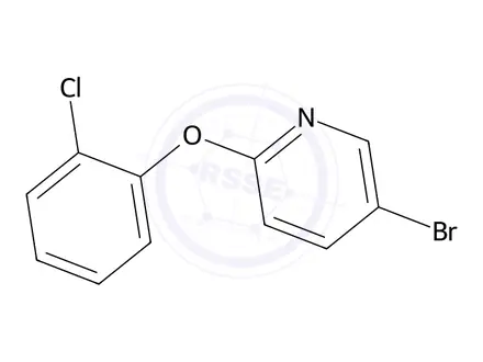 Chemical structure of 5-Bromo-2-(2-chlorophenoxy)pyridine