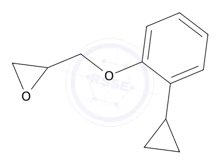Chemical structure of 2-((2-Cyclopropylphenoxy)methyl)oxirane
