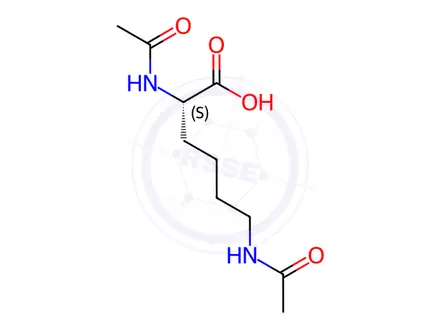 Chemical structure of AC-LYS (AC)-OH
