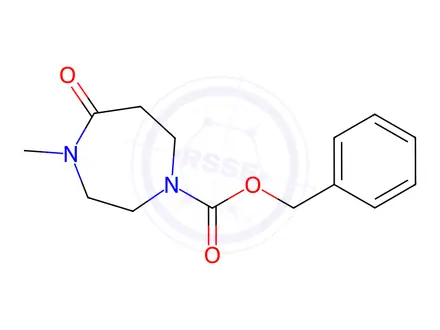 Chemical structure of Benzyl 4-methyl-5-oxo-1,4-diazepane-1-carboxylate