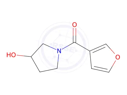 Chemical structure of 1-(furan-3-carbonyl)pyrrolidin-3-ol
