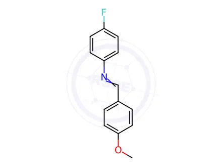 Chemical structure of N-(4-METHOXYBENZYLIDENE)-4-FLUOROANILIN&
