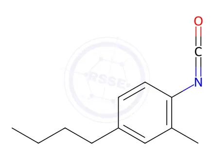 Chemical structure of 4-butyl-2-methylphenyl isocyanate