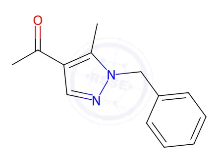 Chemical structure of 1-(1-Benzyl-5-methyl-1H-pyrazol-4-yl)ethan-1-one