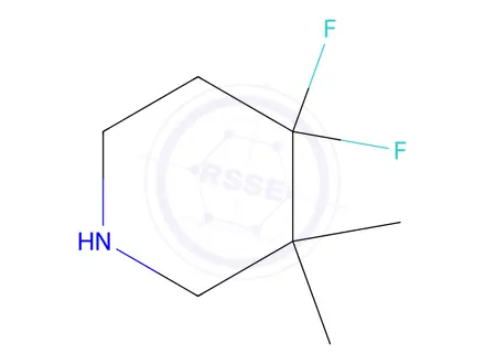 Chemical structure of 4,4-difluoro-3,3-dimethylpiperidine