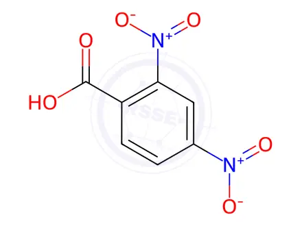 Chemical structure of 2,4-Dinitrobenzoic acid