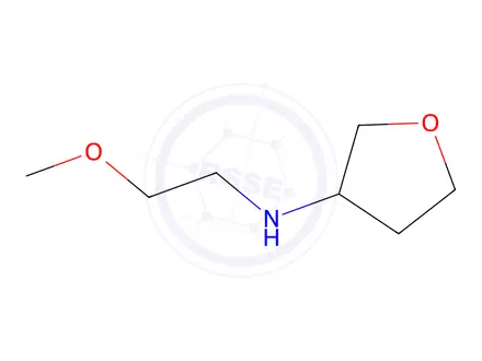 Chemical structure of N-(2-methoxyethyl)oxolan-3-amine