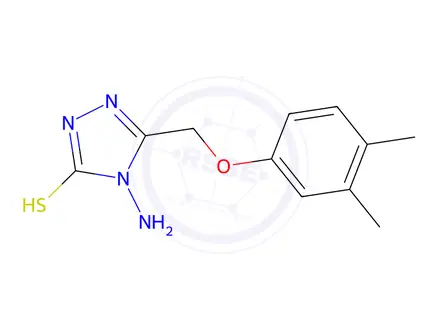 Chemical structure of 4-Amino-5-[(3,4-dimethylphenoxy)methyl]-4h-1,2,4-triazole-3-thiol
