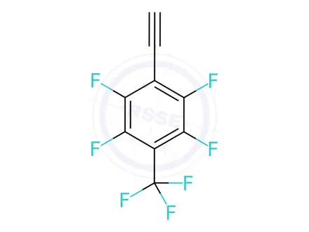 Chemical structure of 1-ethynyl-2,3,5,6-tetrafluoro-4-(trifluoromethyl)benzene