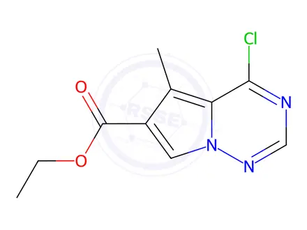 Chemical structure of Ethyl 4-chloro-5-methylpyrrolo[1,2-f][1,2,4]triazine-6-carboxylate