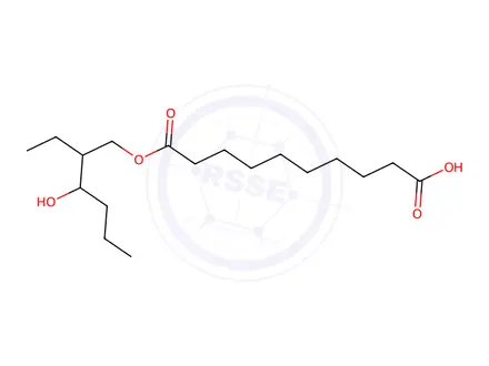 Chemical structure of 10-((2-Ethyl-3-hydroxyhexyl)oxy)-10-oxodecanoic Acid
