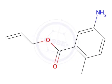 Chemical structure of Benzoic acid, 5-amino-2-methyl-, 2-propenyl ester (9CI)