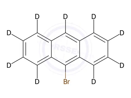 Chemical structure of 9-Bromoanthracene-d9