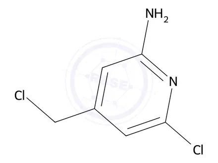 Chemical structure of 6-Chloro-4-(chloromethyl)pyridin-2-amine