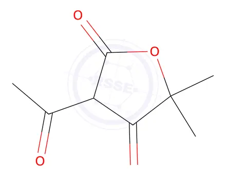 Chemical structure of 3-Acetyl-5,5-dimethyl-2,4(3H,5H)-furandione