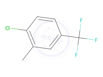 Chemical structure of 1-Chloro-2-methyl-4-(trifluoromethyl)-benzene