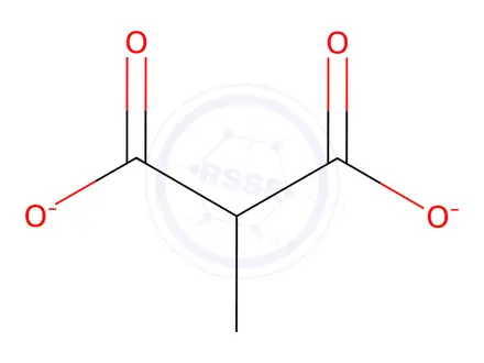 Chemical structure of Potassium 2-methylmalonate