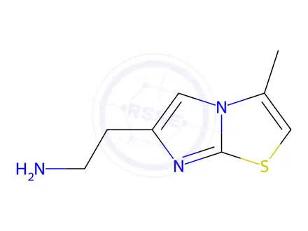 Chemical structure of 2-(3-Methylimidazo[2,1-b][1,3]thiazol-6-yl)ethanamine dihydrochloride