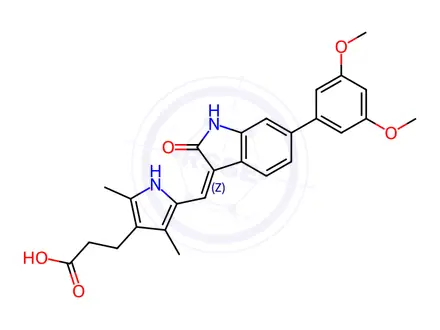 Chemical structure of SU 5614 Impurity 24