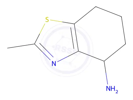 Chemical structure of 2-Methyl-4,5,6,7-tetrahydrobenzo[d]thiazol-4-amine