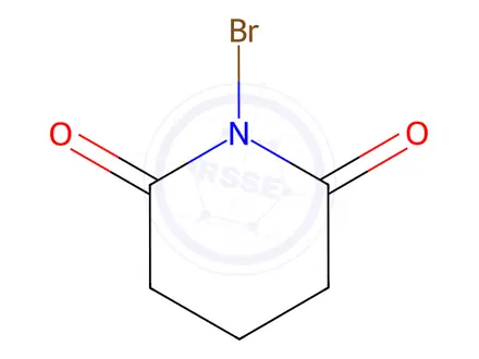 Chemical structure of 2,6-Piperidinedione, 1-broMo-