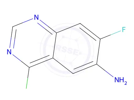 Chemical structure of 4-Chloro-7-fluoro-quinazolin-6-ylamine