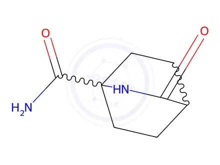 Chemical structure of 3-Oxo-2-azabicyclo[2.2.2]Octane-1-carboxamide