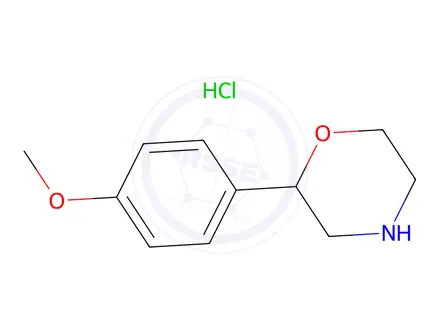 Chemical structure of 2-(4-Methoxyphenyl)morpholine hydrochloride