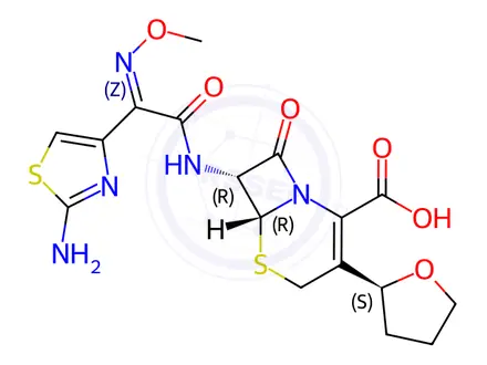 Chemical structure of Cefovecin Monomer