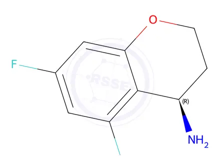 Chemical structure of (R)-5,7-difluorochroman-4-amine