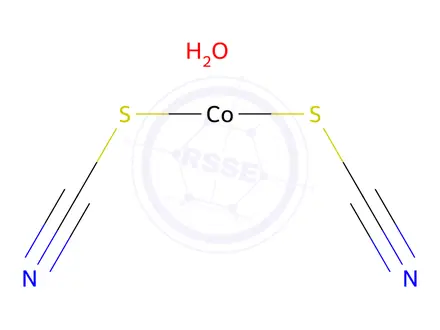 Chemical structure of Cobalt(II) thiocyanate hydrate
