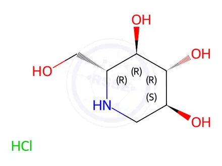 Chemical structure of Duvoglustat hydrochloride
