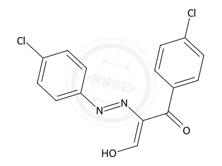 Chemical structure of 1-(4-Chlorophenyl)-2-((4-chlorophenyl)diazenyl)-3-hydroxyprop-2-en-1-one