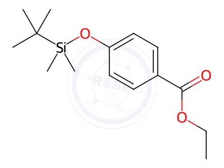 Chemical structure of ethyl 4-((tert-butyldimethylsilyl)oxy)benzoate