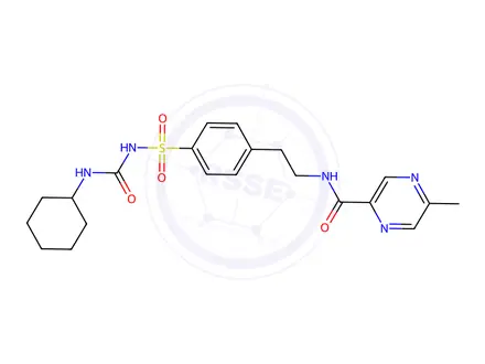 Chemical structure of Glipizide