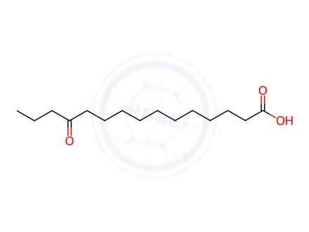 Chemical structure of 12-Oxopentadecanoic acid