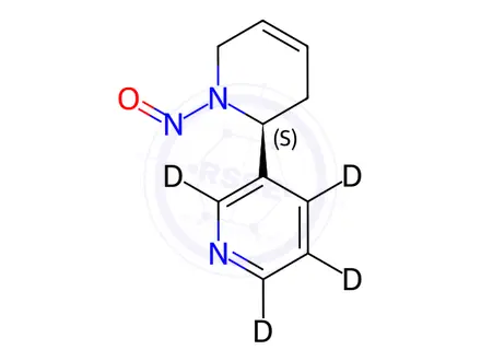 Chemical structure of (S)-N-Nitroso Anatabine-d4